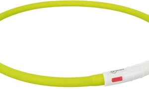 Trixie Lichtgevende Halsband Hond USB Siliconen Oplaadbaar Groen 70x1 cm
