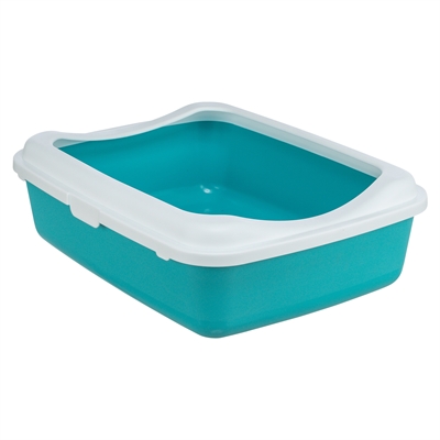 Trixie Kattenbak Classic Petrol / Wit 47x37x15 cm
