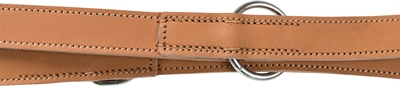 Trixie Hondenriem Rustic Vetleer Verstelbaar Heartbeat Bruin 200x2.5 cm