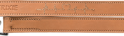 Trixie Hondenriem Rustic Vetleer Verstelbaar Heartbeat Bruin 200x2.5 cm