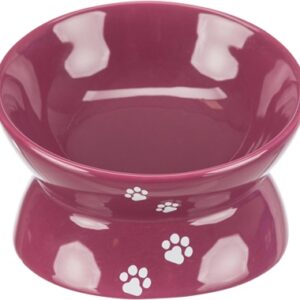 Trixie Voerbak / Waterbak Verhoogd Bordeaux / Bes 13 cm 4 st