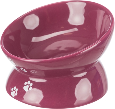 Trixie Voerbak / Waterbak Verhoogd Bordeaux / Bes 13 cm 4 st