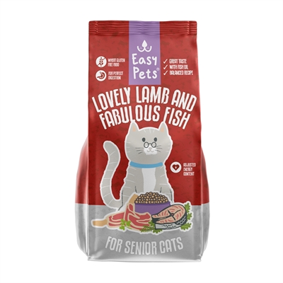 Easypets Lovely Lamb & Fabulous Fish Senior Kattenvoer 1.5 kg