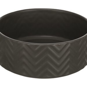 Trixie Voerbak / Drinkbak Wave Keramiek Grijs 13 cm 400 ml