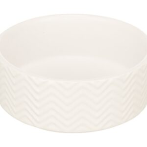 Trixie Voerbak / Drinkbak Wave Keramiek Wit 13 cm 400 ml