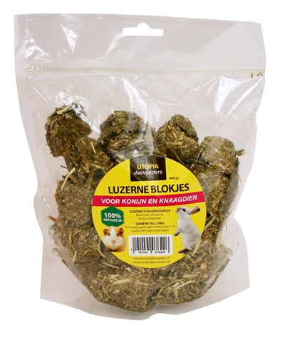 Utopia Luzerne Blokjes 400 gr