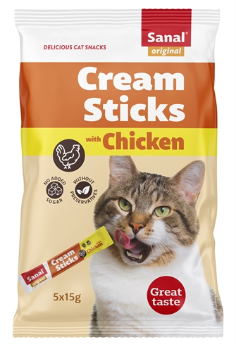 Sanal Cream Sticks Kat Kip 5x15 gr