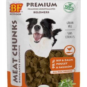 BF Petfood Meat Chunks Kip En Zalm 200 gr