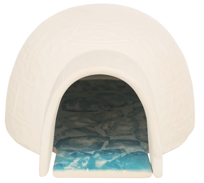 Trixie Hamster Iglo Met Koelplaat Keramiek Wit 15x13x9 cm