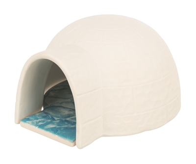 Trixie Hamster Iglo Met Koelplaat Keramiek Wit 15x13x9 cm