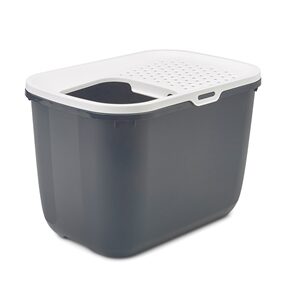 Savic Kattenbak Hop In Antraciet / Wit 58.5x39x39.5 cm