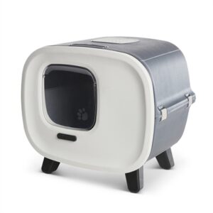 Savic Kattenbak Mira Deluxe Antraciet / Wit 55.5x44x49.5 cm