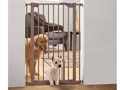 Savic Dog Barrier Afsluithek Met Kleine Deur Grijs 74-84x107 cm