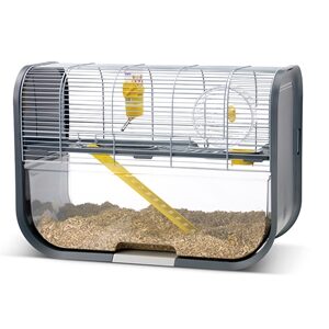 Savic Hamsterkooi Geneva Antraciet / Zilver 60x29x44 cm