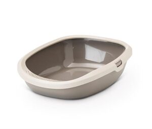 Savic Kattenbak Happy Planet Gizmo Met Rand Mocca / Warmgrijs 44x35.5x12.5 cm