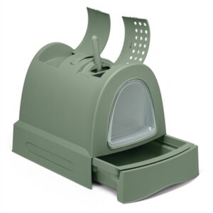 Imac Kattenbak Zuma 2nd Life Met Schuiflade Groen 56x40x42.5 cm