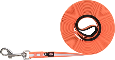 Trixie Hondenriem Sleeplijn Easylife Reflecterend Oranje M-XL 10mx1.7 cm