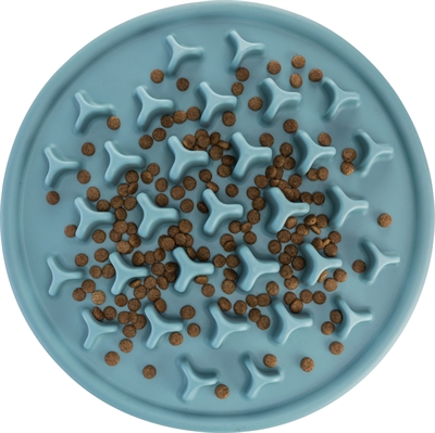 Trixie Voermat Slowfeeding Pillars Tpe Blauw 35x35 cm
