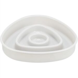 Trixie Voerbak Slowfeeding Kunststof / TPR Grijs 15x15 cm 350 ml