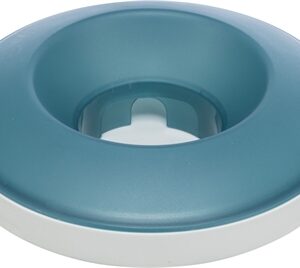Trixie Slowfeeding Rocking Bowl Kunststof / TPR Grijs / Blauw 23x23 cm 500 ml