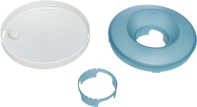 Trixie Slowfeeding Rocking Bowl Kunststof / TPR Grijs / Blauw 23x23 cm 500 ml