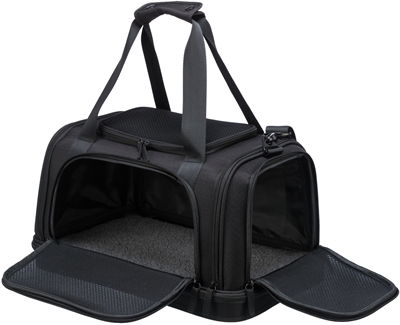 Trixie Vliegtuigtas Plane Zwart 44x28x25 cm
