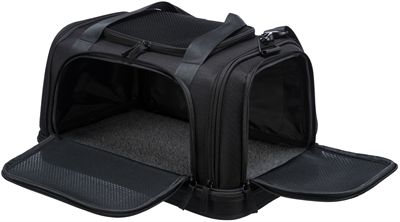 Trixie Vliegtuigtas Plane Zwart 44x28x25 cm