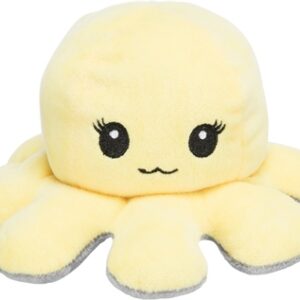Trixie Octopus Omkeerbaar Pluche Grijs / Geel 19 cm