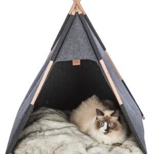 Trixie Schuilplaats Tipi Vilt Antraciet 70x70x70 cm