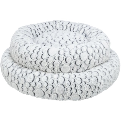 Trixie Hondenmand Mila Rond Pluche Wit / Grijs 60x60x10 cm