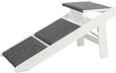 Trixie Loopplank Met Uitklapbare Treden Mdf Wit 44x106x46 cm