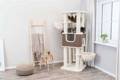 Trixie Krabpaal XXL Humberto Creme / Donkerbruin 68x68x174 cm