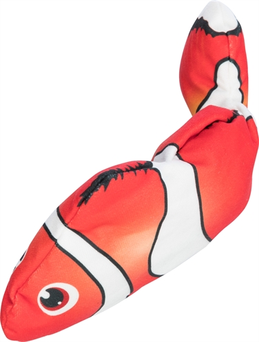 Trixie Spartel Vis Stof Catnip Oranje 26 cm