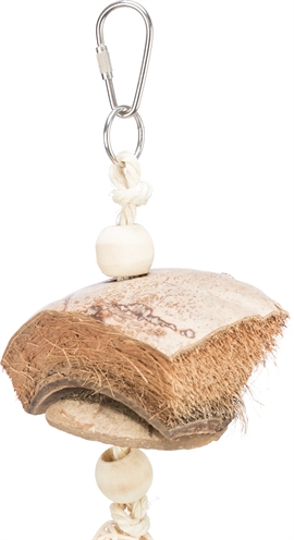Trixie Natuurspeelgoed Kokosnoot / Rotan / Lavasteen Naturel 35 cm