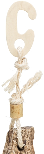 Trixie Natuurspeelgoed Mahonie/Schelpen 26 cm 2 st