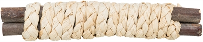 Trixie Houtensticksmetstro Naturel 15x3 cm 4 st