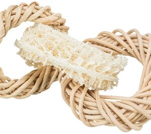 Trixie Luffaring Met Rotan-En Maisblad Ring Naturel 13x13 cm