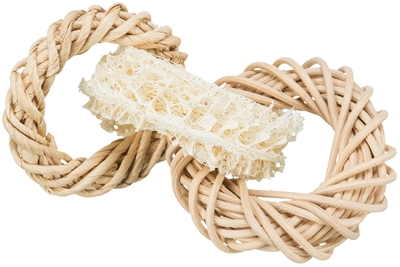 Trixie Luffaring Met Rotan-En Maisblad Ring Naturel 13x13 cm
