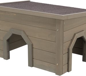Trixie Natura Knaagdierhuis Asfalt Dak Grijsgroen 50x37x30 cm
