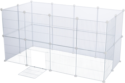 Trixie 4 Uitbreidingspanelen Voor 62460 Metaal Wit 35x35 cm