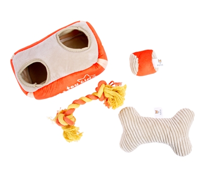 Fofos Hide & Seek Met Bot / Flostouw / Bal 21x12x14 cm