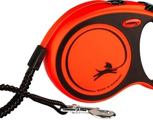Flexi Rollijn Xtreme Tape Zwart / Oranje L 8 Mtr