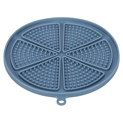 Trixie Lick'n'snack Mat Met Zuignappen Siliconen Blauw 18 cm 3 st