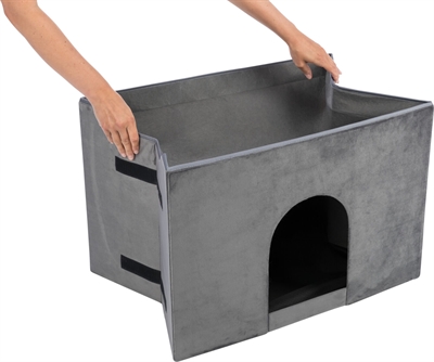 Trixie Hondenmand Huis Harvey Met Trap Grijs / Wit 119x50x47 cm