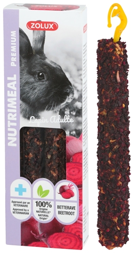 Zolux Nutrimeal Stick Konijn Rode Biet 115 gr 2 st
