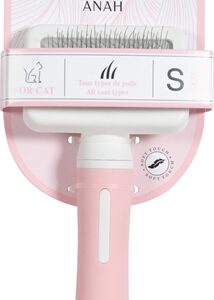 Zolux Anah Slickerborstel Roze / Wit S 7.5x3.5x16.5 cm