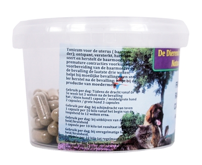 Dierendrogist Frambozenblad Capsules 400 mg 100 st