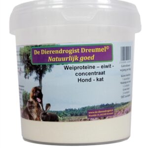 Dierendrogist Weiproteine Concentraat Hond / Kat 400 gr