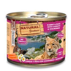 Natural Greatness Rabbit / Duck With Carrots And Chamomile 185 gr