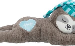 Trixie Pluche Luiaard Grijs Met Heartbeat Voor Puppy 34 cm
